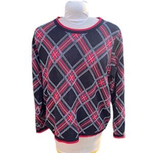 Appleseeds Plaid Pullover Sweater Sz